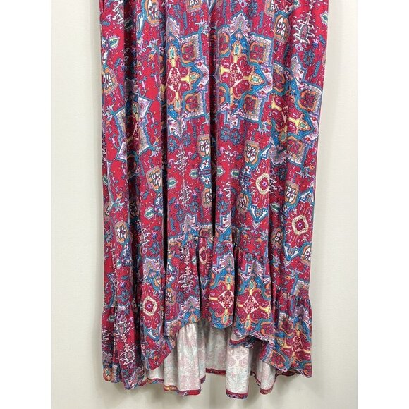 Torrid Dress Womens 2X Pink Sleeveless Maxi Smocked Adustable Straps - Picture 5 of 10